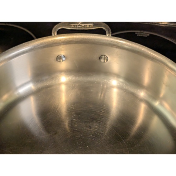 All-Clad Stainless Steel 11" Saute Pan Skillet Heavy Duty Cookware - Picture 12 of 14